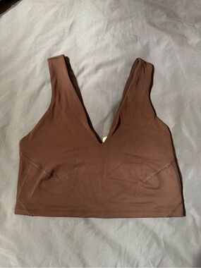 Free People Brown V-Neck Bralette